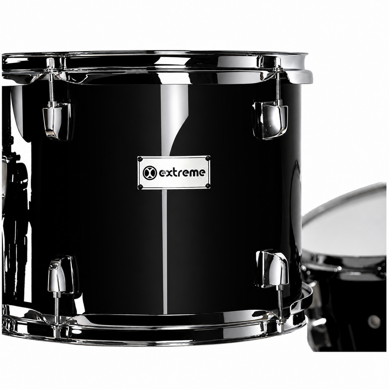 BATERIA EXTREME 5 PIEZAS NEGRO ARO CROMO, EXBT063