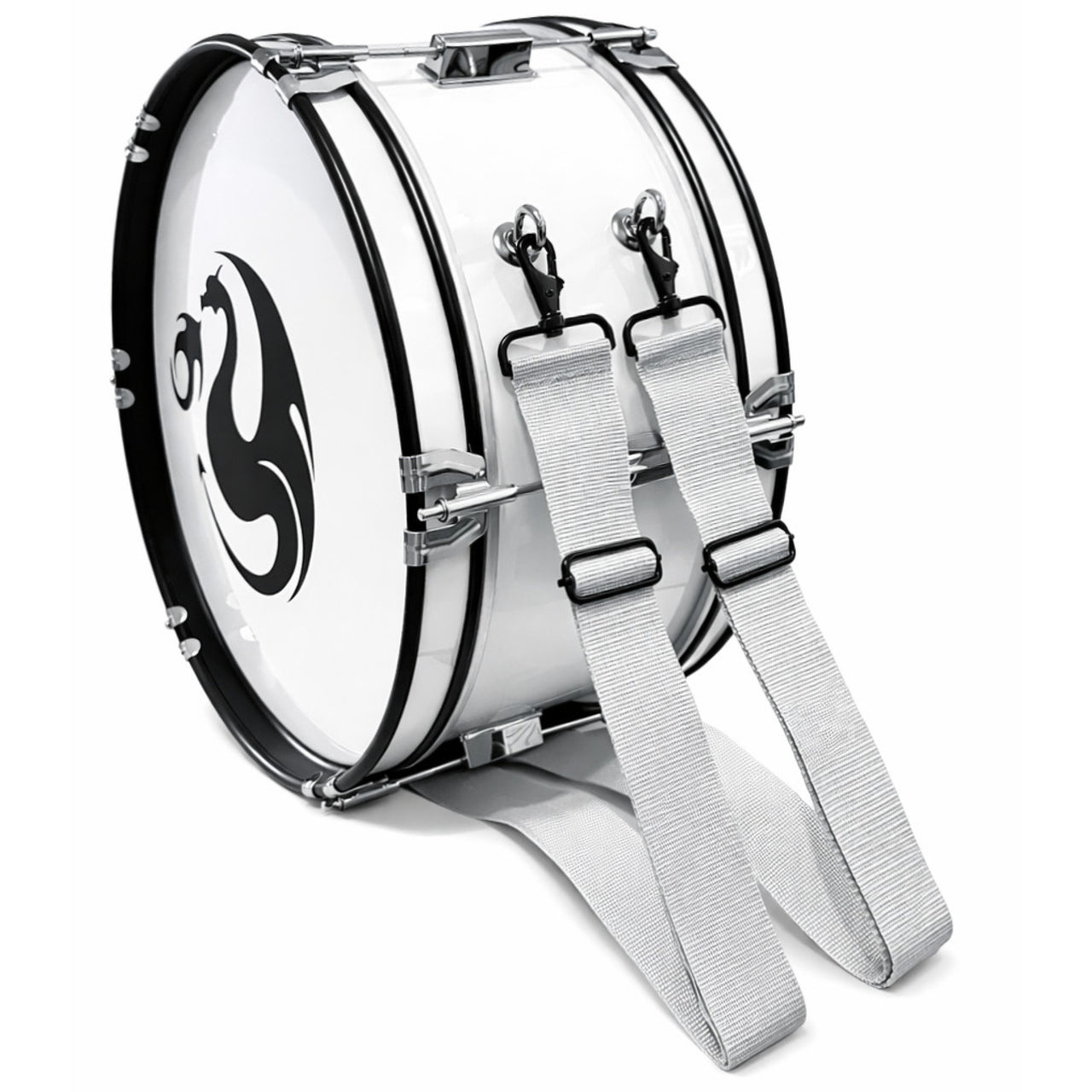 Tambora De Marcha Century Cntm014 Blanca 18x7 6 Lugs Con Correa