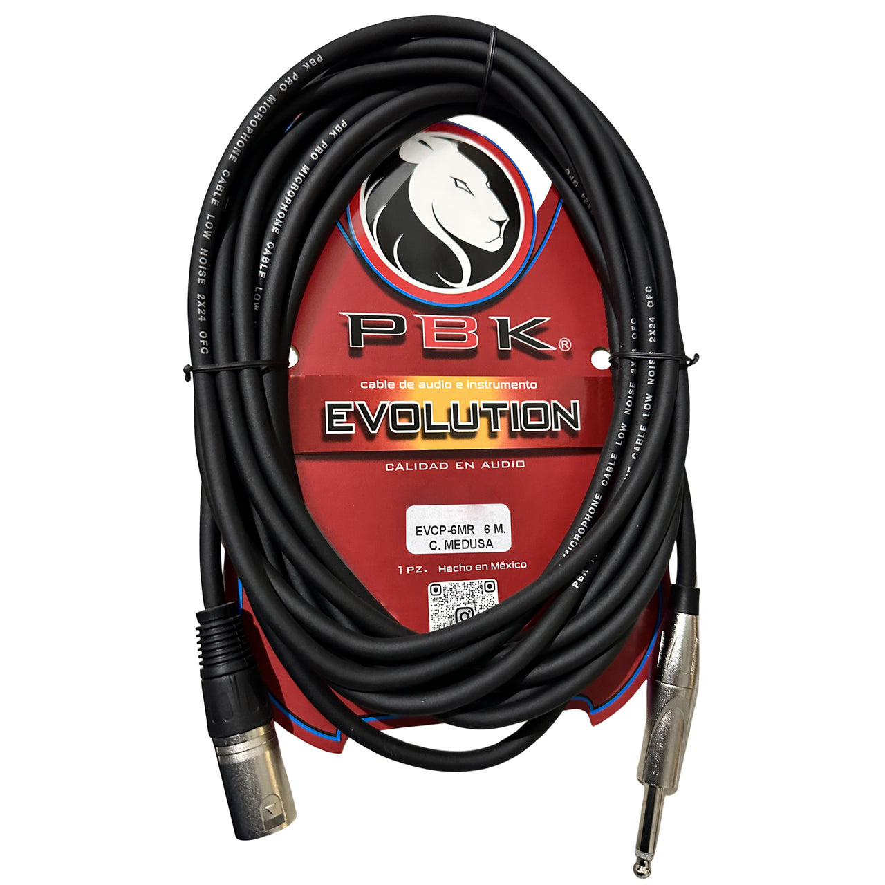 Cable Evolution Canon Macho A Plug 6mts, Evcp-6mr