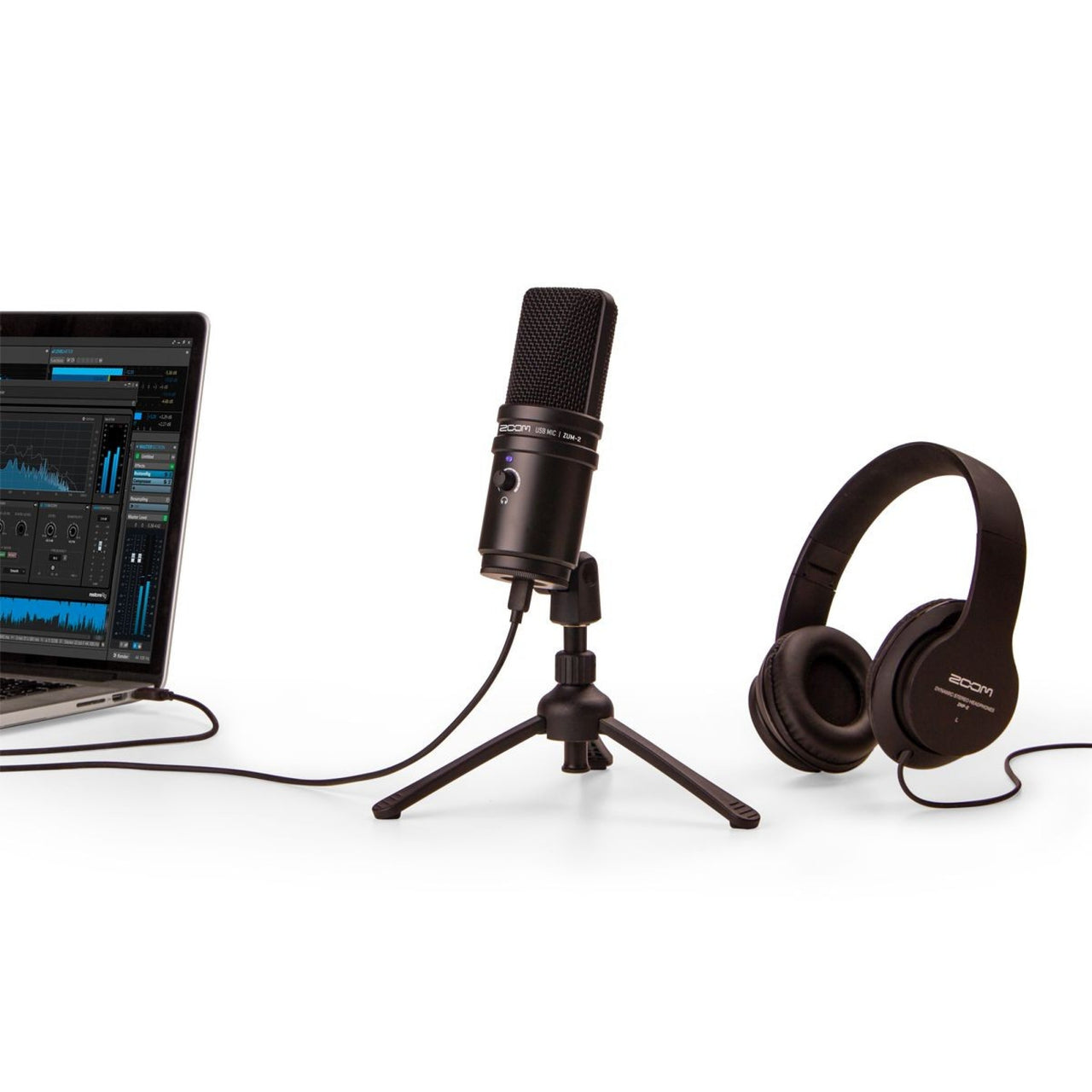 Paquete De Micrófono Zoom Con Audífonos Para Grabación Zum2pmp (zum-2 Usb)