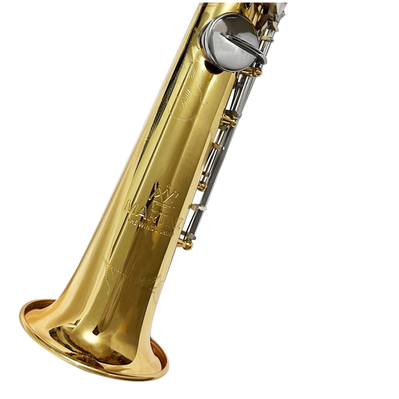 Saxofon Soprano Recto Martinz Mwsxs02l Sib Laqueado Llaves Niqueladas