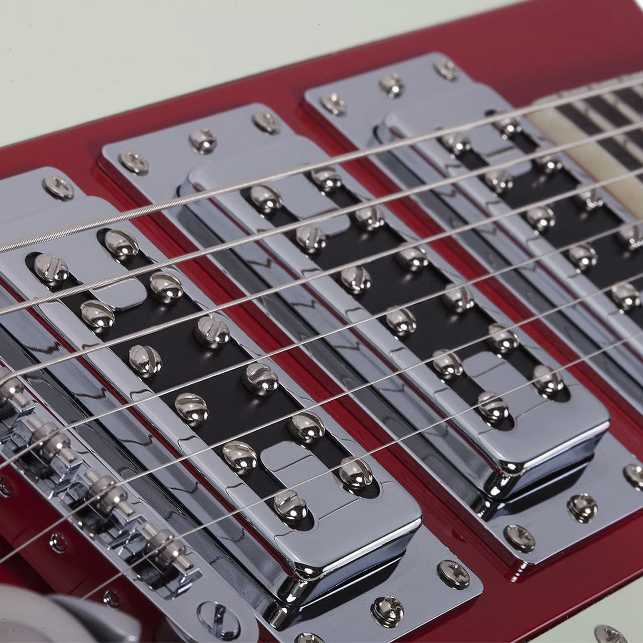 Guitarra Electrica  Schecter Ultra III Diamond Alnico Plus Gold Foil Rojo