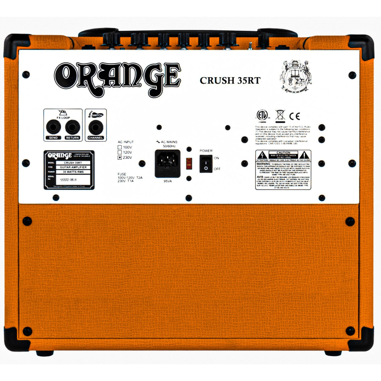 Amplificador Orange Crush 35rt Para Guitarra Crush 35w