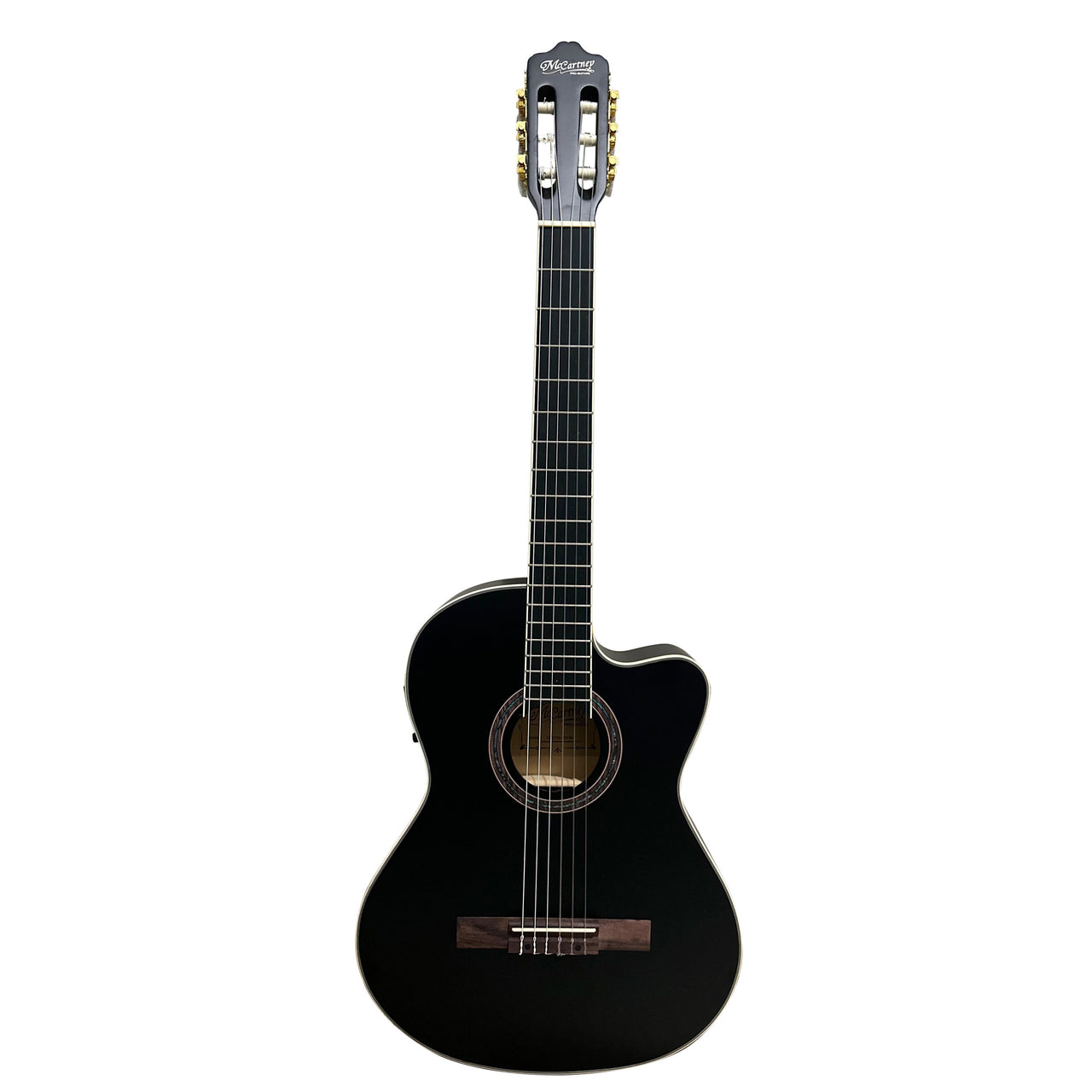 Guitarra Electroacustica Mc Cartney Qcg-10sl-ce-mbk Negro Mate