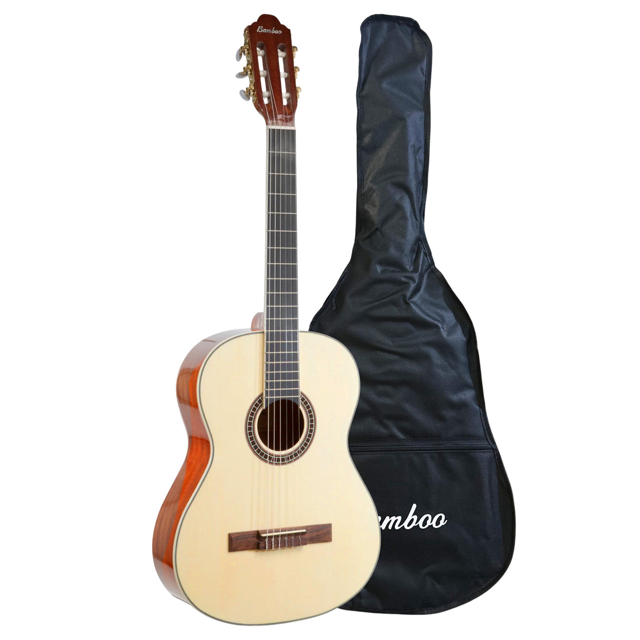 Guitarra Acustica Bamboo Gc-39-spruce Com Funda 39 Pulgadas