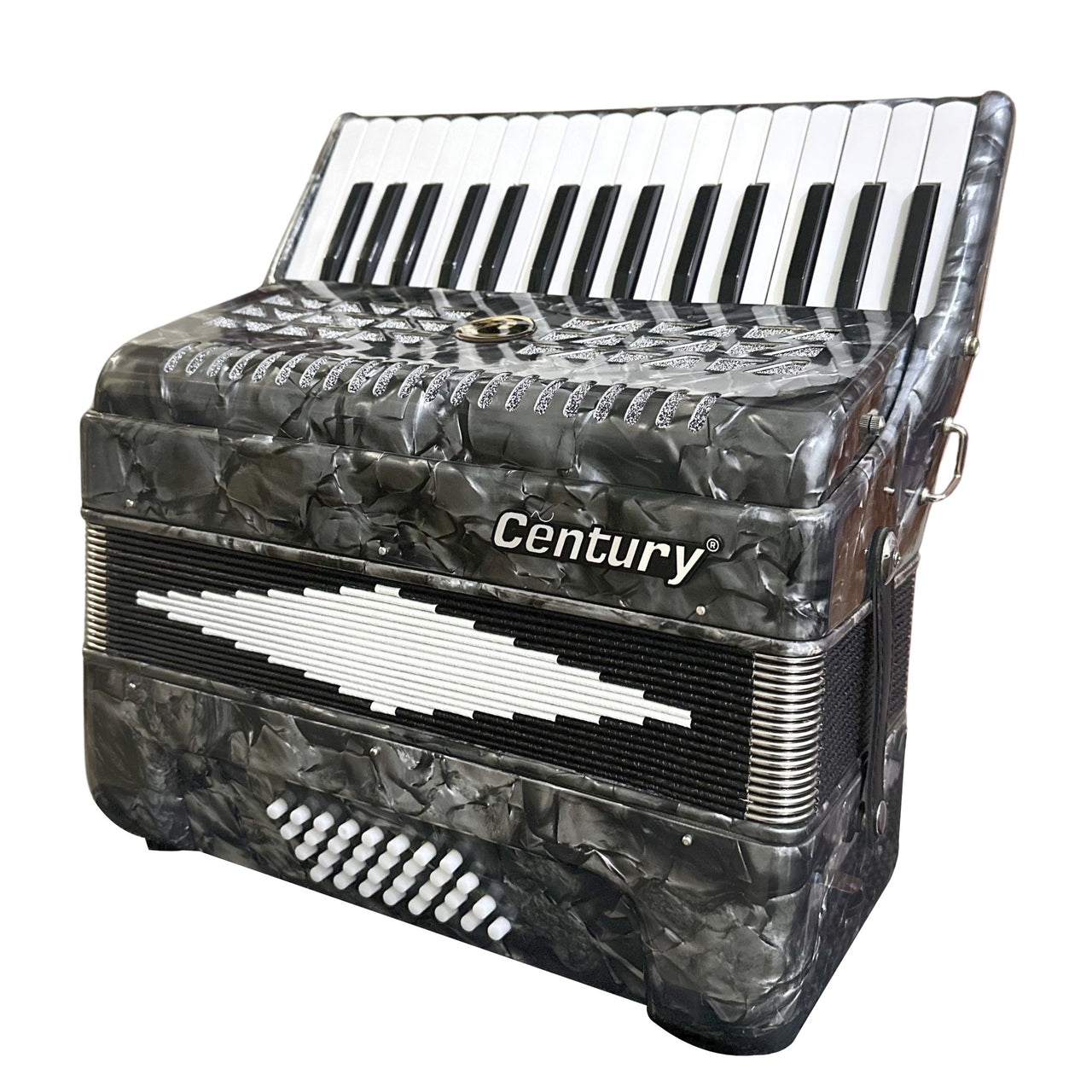 Acordeon Century Cnac035-i Gris 32 Teclas 32 Bajos C1306-1g