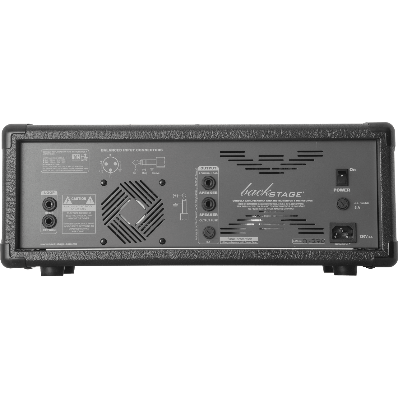 Consola Mezcladora Back Stage P/lineas Y Microfono 6 Canales, 6l4 Line