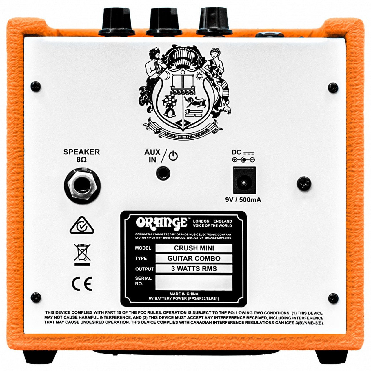 Amplificador Orange Crush Mini Para Guitarra 3w