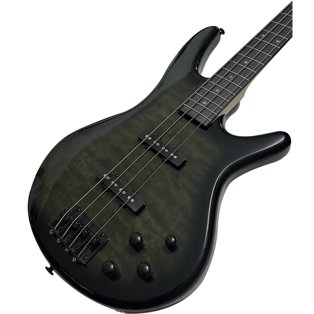 Bajo Elec Ibanez "sdgr" Negro Transp/ Sombreado Negro, Gsr280qa-tks