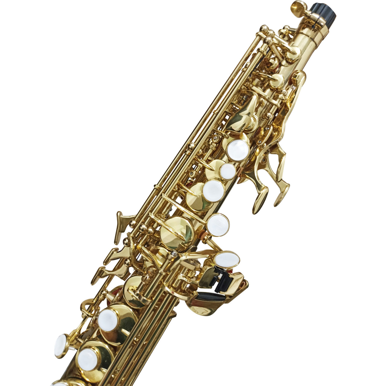 Sax Soprano Silvertone Recto Laqueado, Slsx007