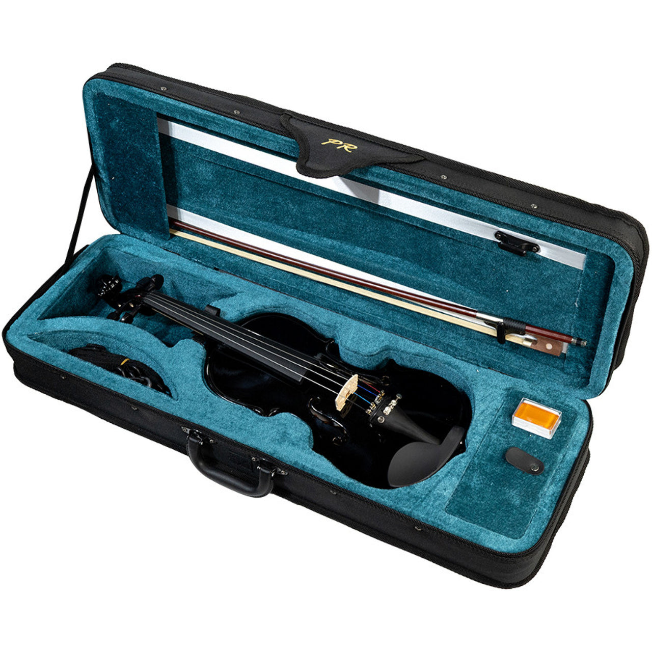 VIOLIN PEARL RIVER ESTUDIANTE  C/ARCO Y ESTUCHE 4/4 NEGRO, MV005BK