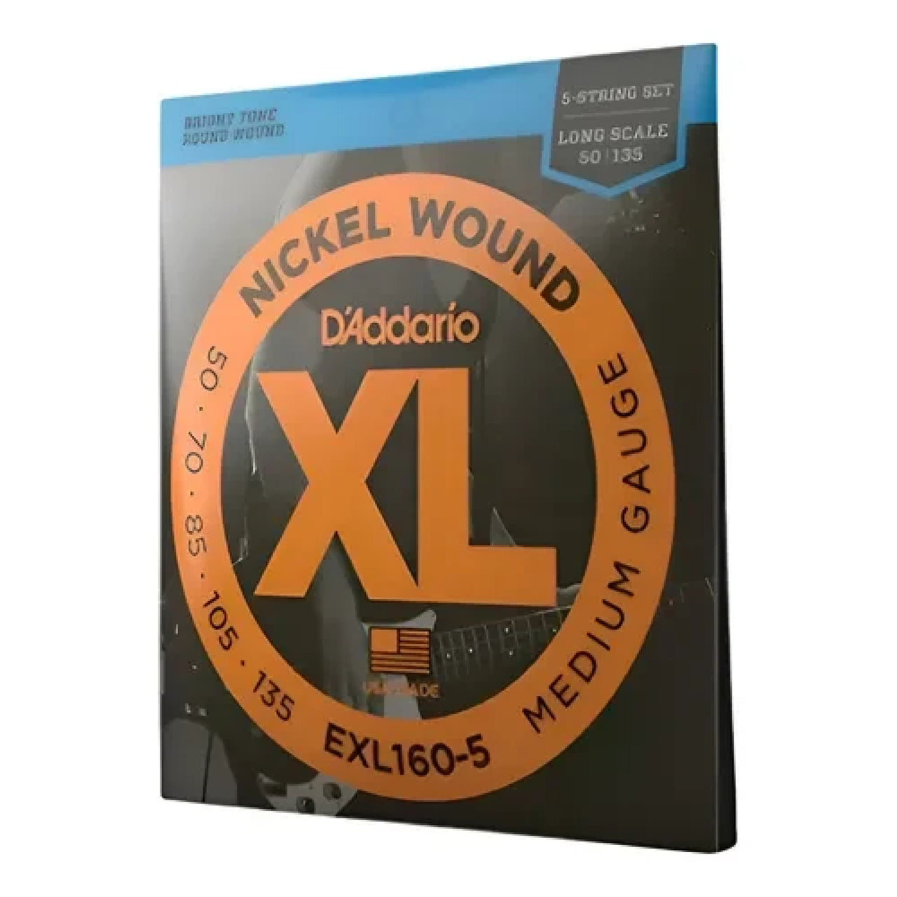 ENCORDADURA D ADDARIO P/BAJO ELECTRICO, EXL-160-5
