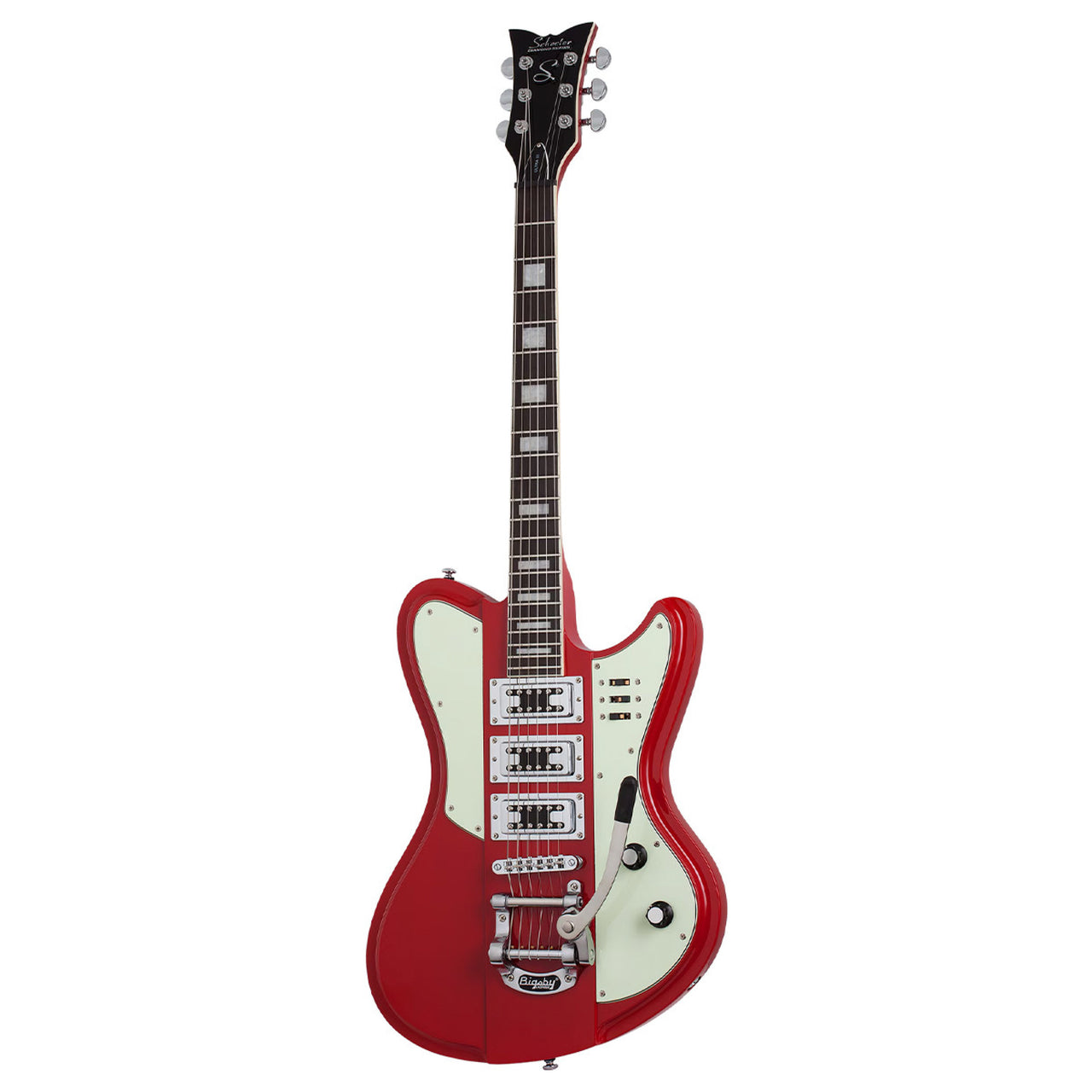 Guitarra Electrica  Schecter Ultra III Diamond Alnico Plus Gold Foil Rojo