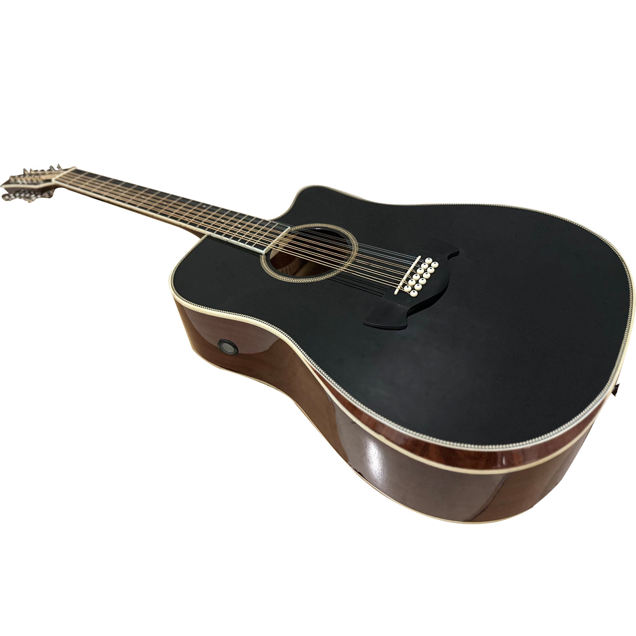 Guitarra Docerola Electroacustica Tagima Sierreña-xii-eq-bk Negra