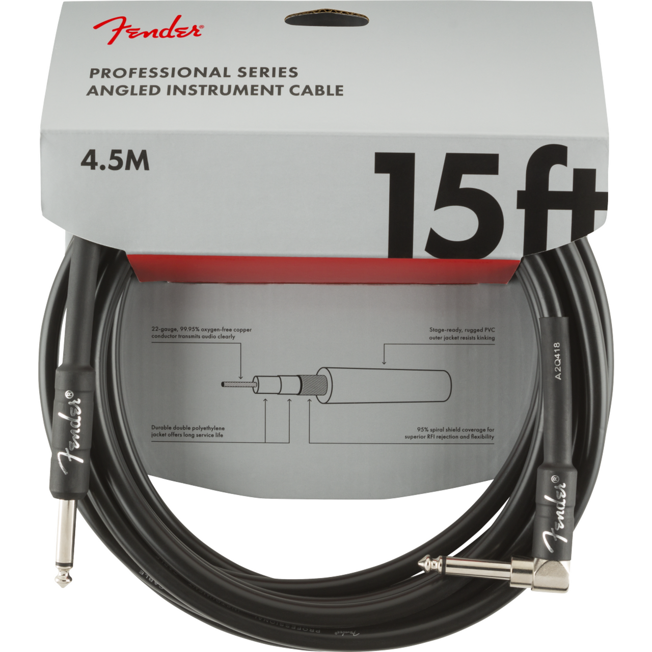 CABLE FENDER P/INSTRUMENTO BLK 4.5 MTS, 0990820059