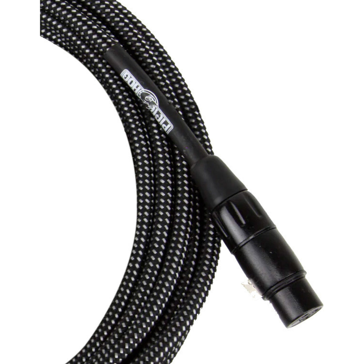 Cable Pig Hog Phm20bkw Para Microfono Canon A Canon 6.10mts Black-white