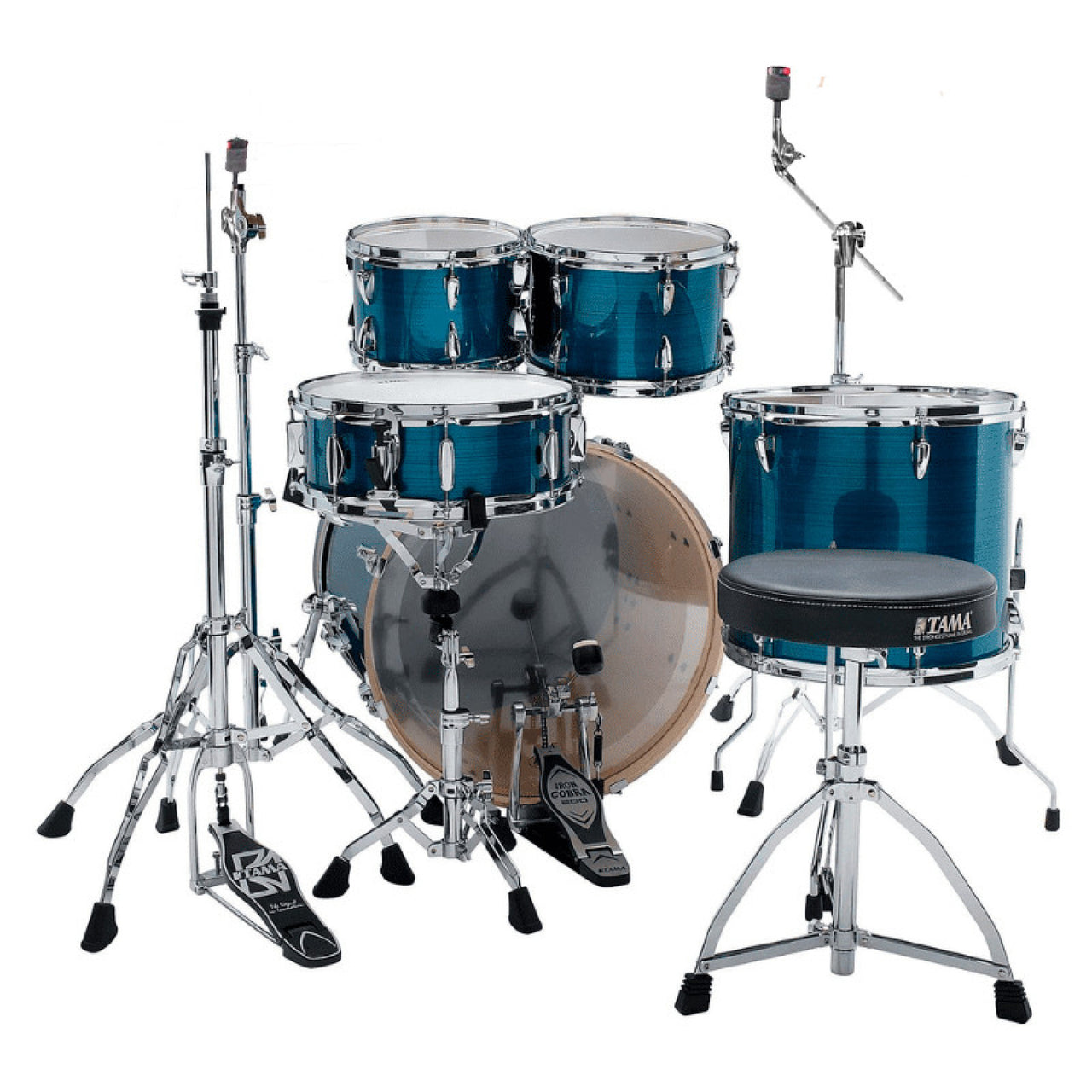 Bateria Tama Ip52h6w-hlb Imperialstar 5 Piezas Azul Rayado Con Hardware