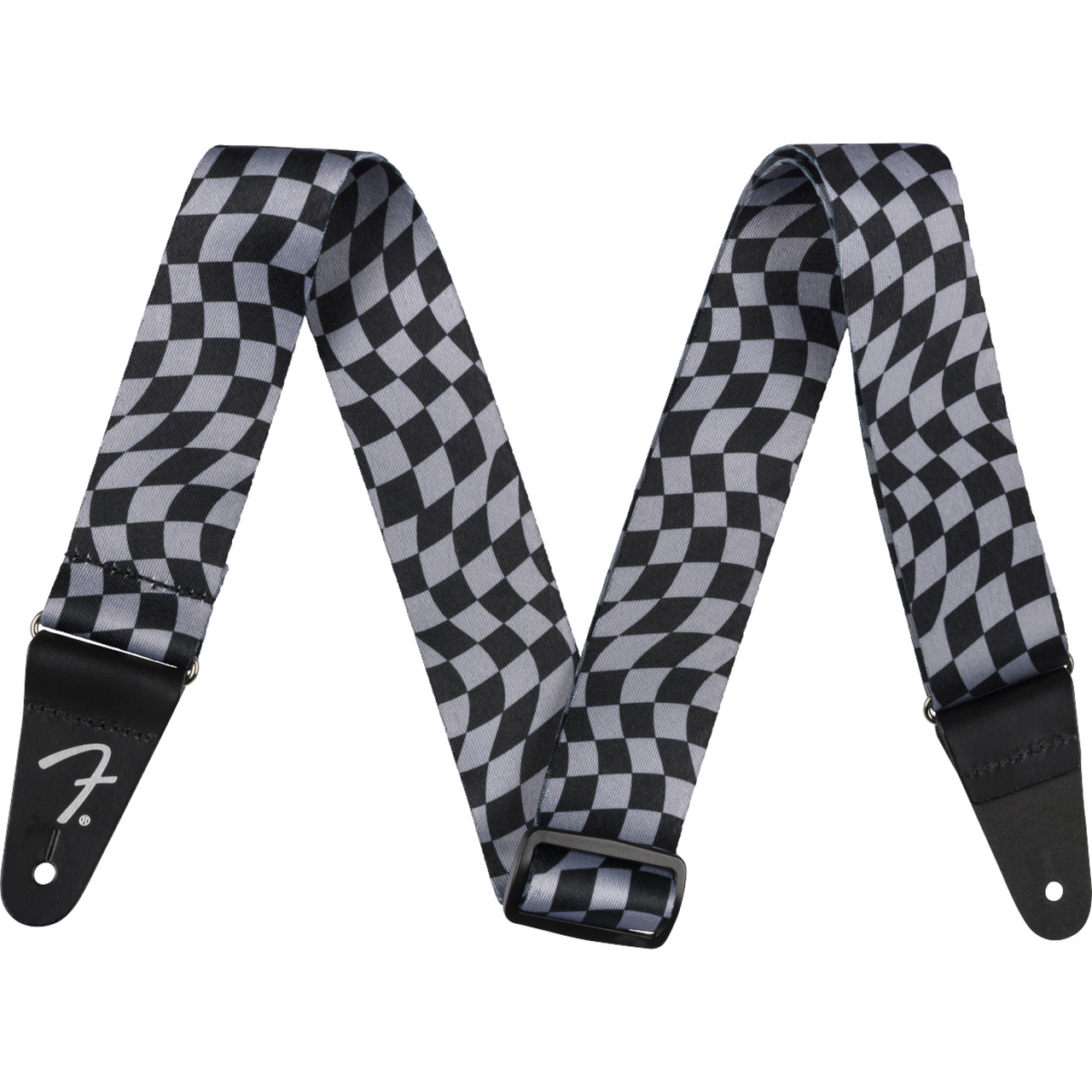 Thaly Fender Wavy Checkerboard Strap Para Guitarra Gray 0990637248
