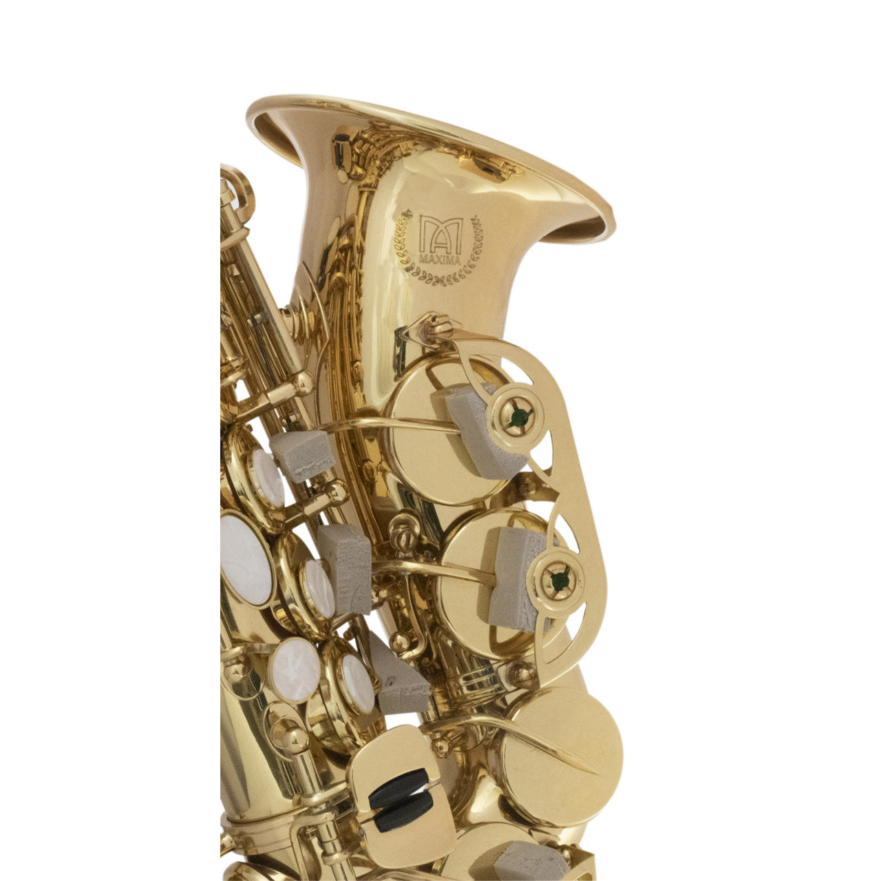 Saxofon Soprano Curvo Maxima Laqueado  Kfcss-100g C/Estuche