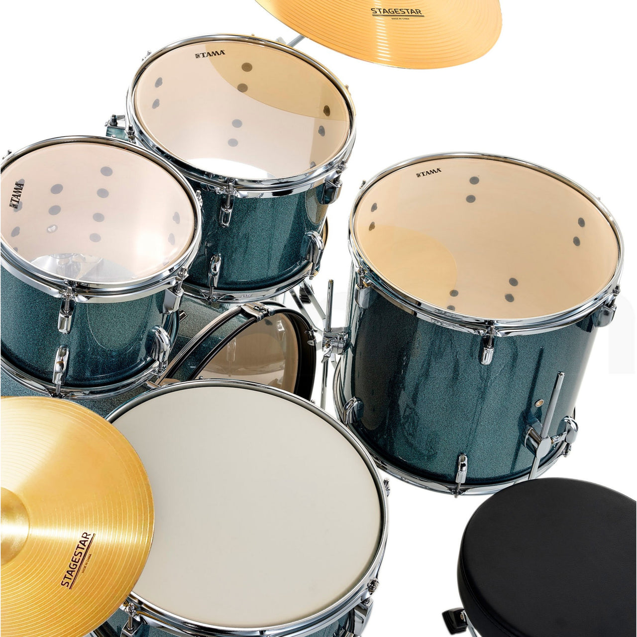 Bateria Tama Stage Star St52h6c-sem 5 Piezas Azul Con Herrajes