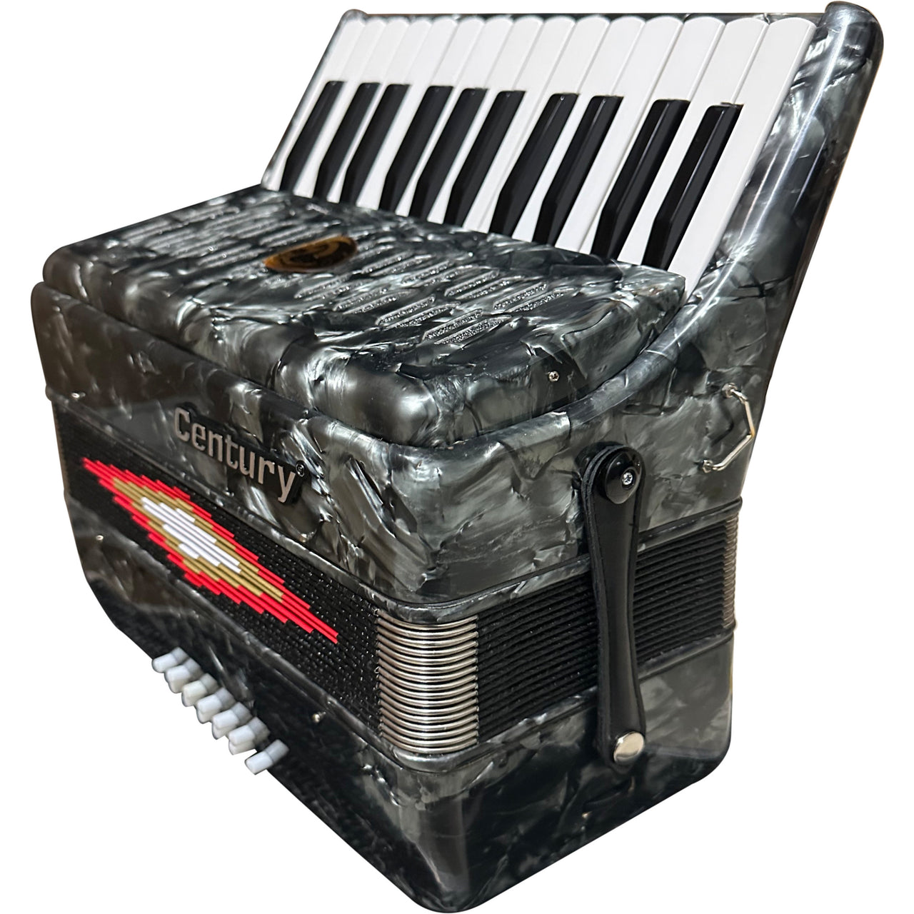 Acordeon Teclas Century Cnac029 Gris 2512 Hill 4 Voces C1302g
