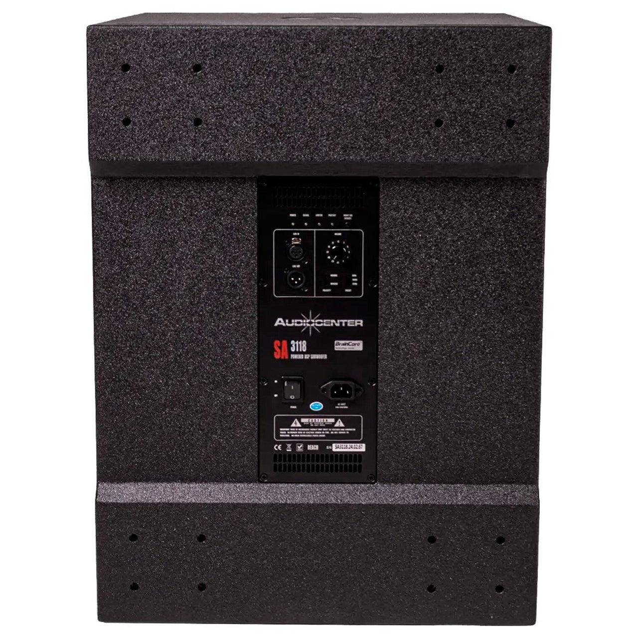 Bafle Audiocenter Sa3118 Iii Subwoofer 2000w Pico 134db Con Ruedas 18 Pulgadas