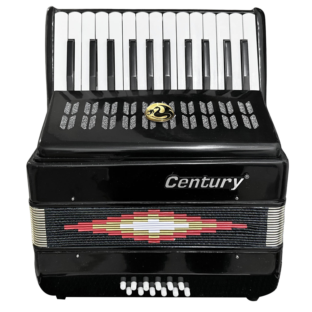 ACORDEON CENTURY DE TECLAS NEGRO 2512 TECLAS, CNAC030