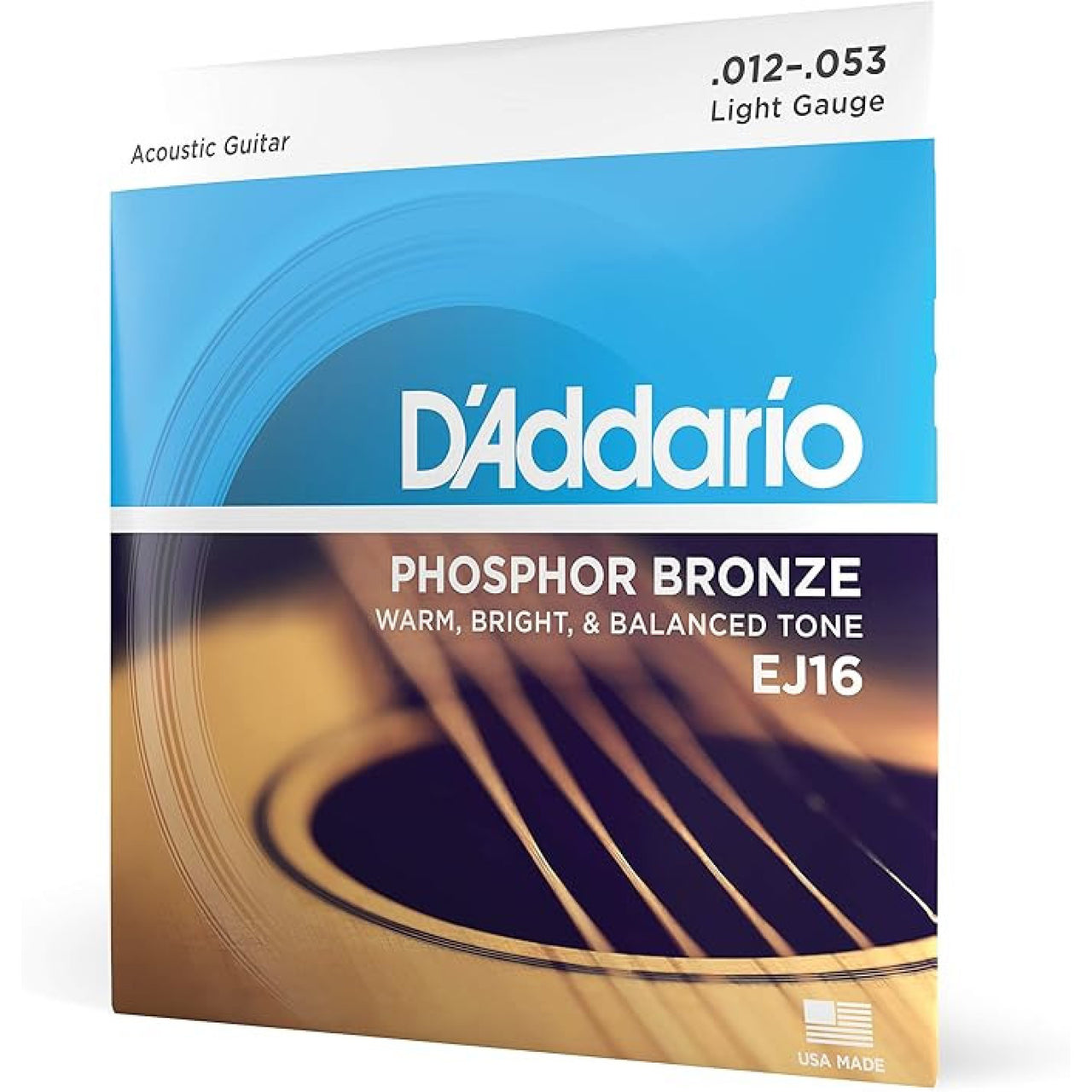 ENCORDADURA D ADDARIO P/GUITARRA ELECTROAC. 012-053, EJ-16