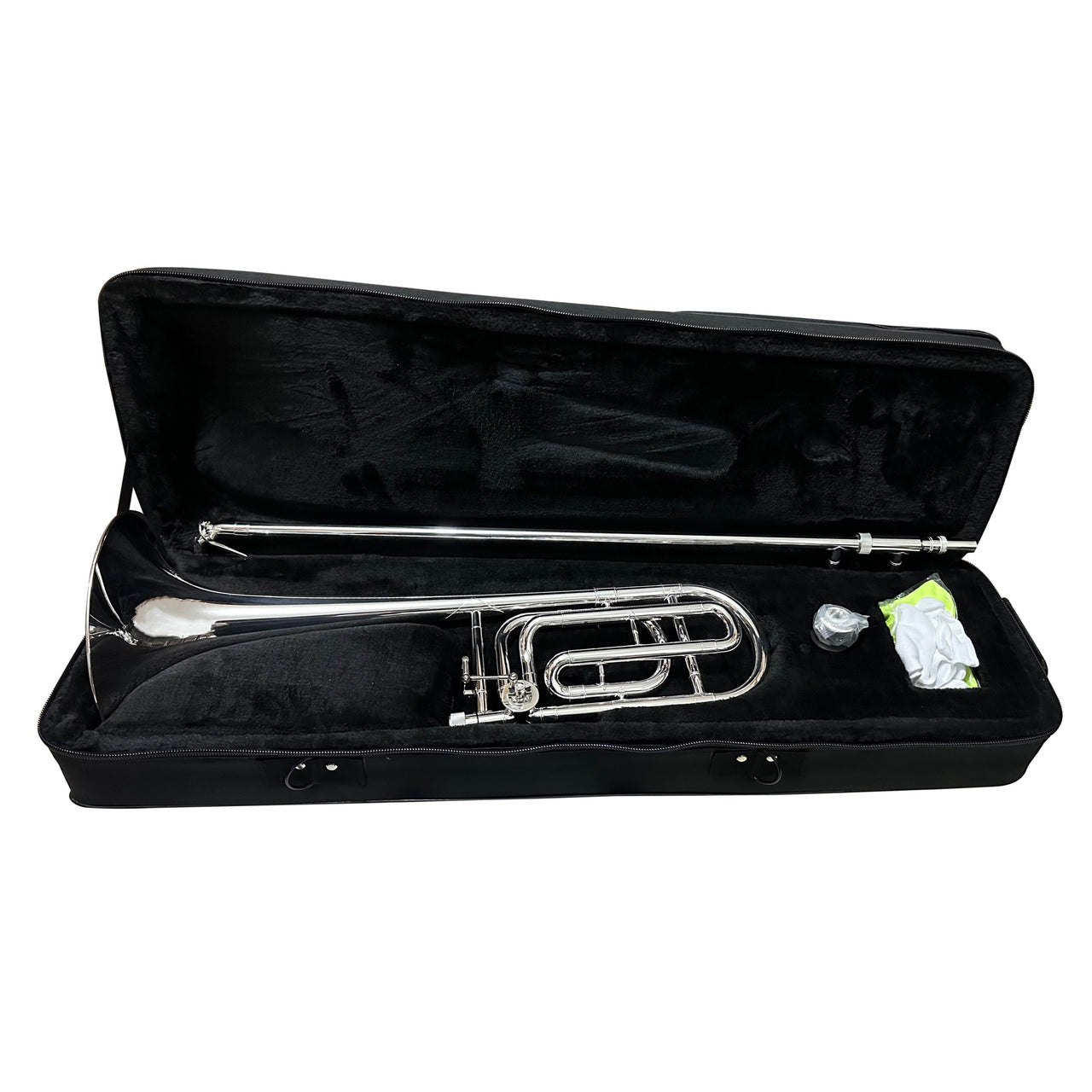 Trombon De Vara Martinz Mwtbv20s Con Transpositor Sib/fa Plata Entrada Grande