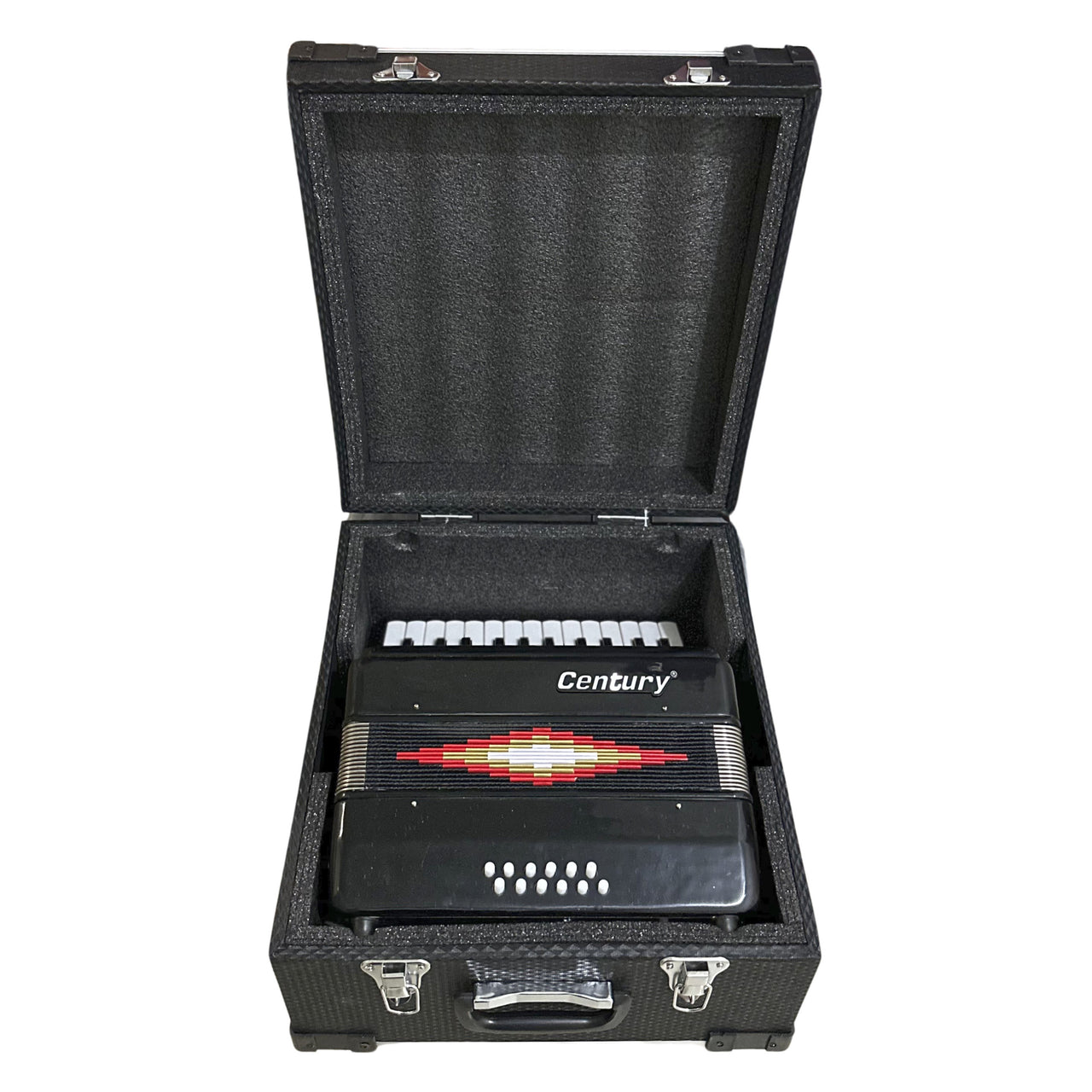 ACORDEON CENTURY DE TECLAS NEGRO 2512 TECLAS, CNAC030