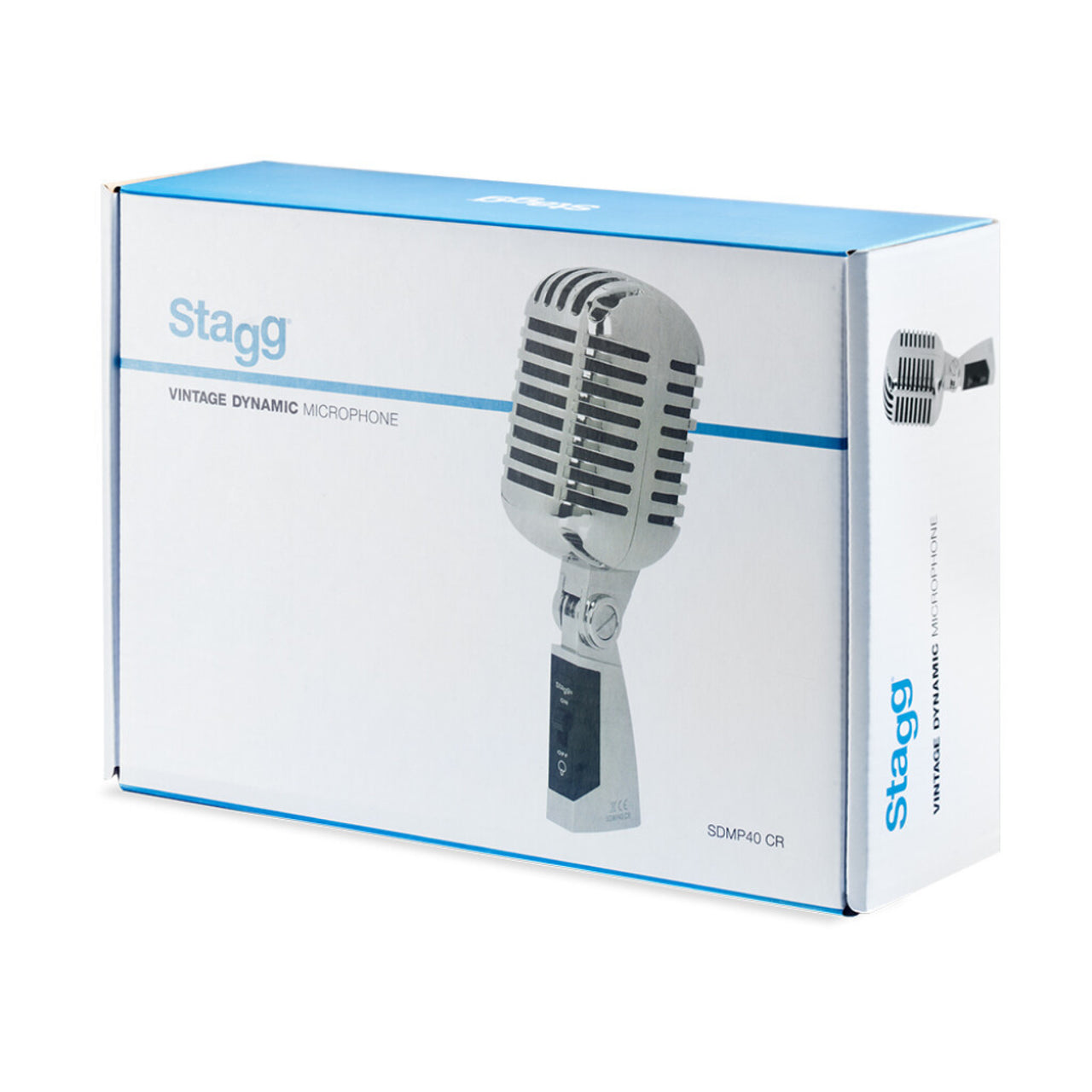 Microfono Stagg Cardioide Sdmp40 Cr Multifunc 50s Bobina Movil Dc66