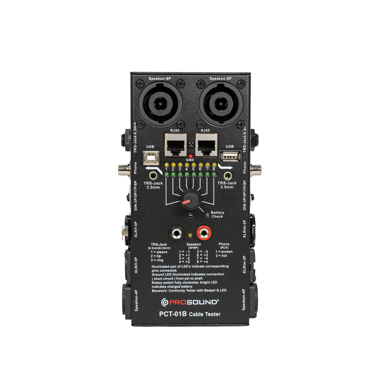 Probador Cables Prosound Mod. Pct-01b