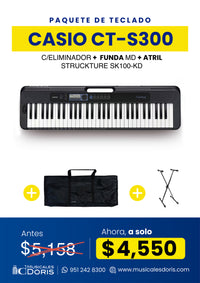 Thumbnail for Paquete Teclado Casio Ct-S300 Con Accesorios Incluidos