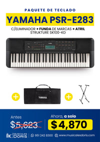 Thumbnail for Paquete Teclado Yamaha PSR-E283 Con Accesorios Incluidos