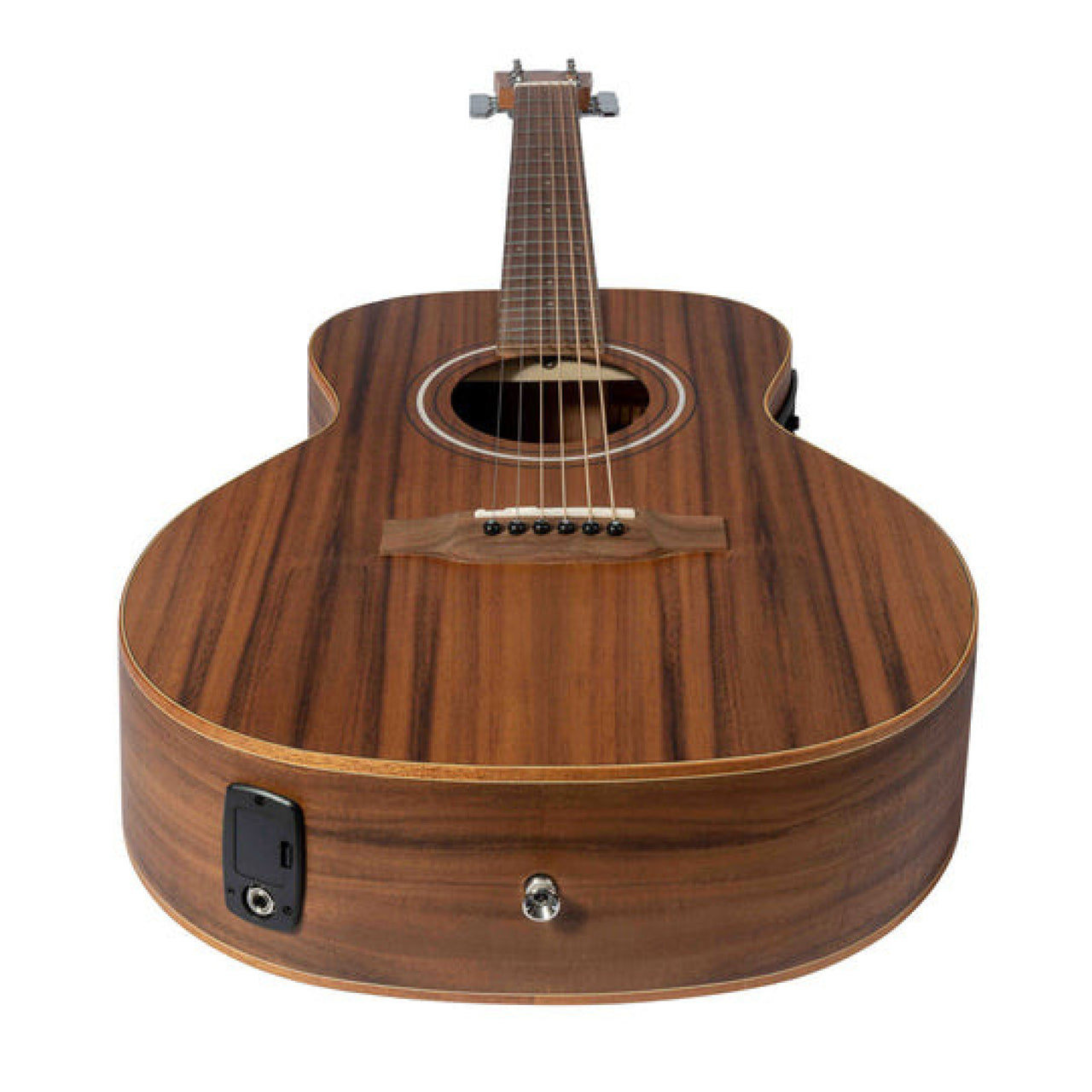 Guitarra Electroacustica Bamboo Ga-38-Koa-Z-Q Koa Zurdo Con Funda 38 Pulgadas