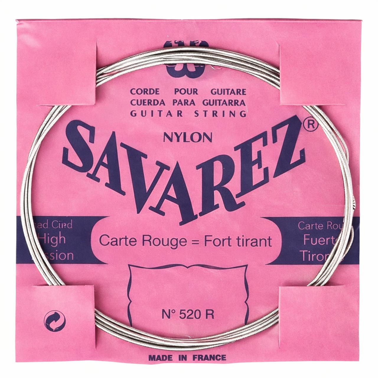 Encordadura Savarez P/guitarra Nylon Transp/e.plata, 520r