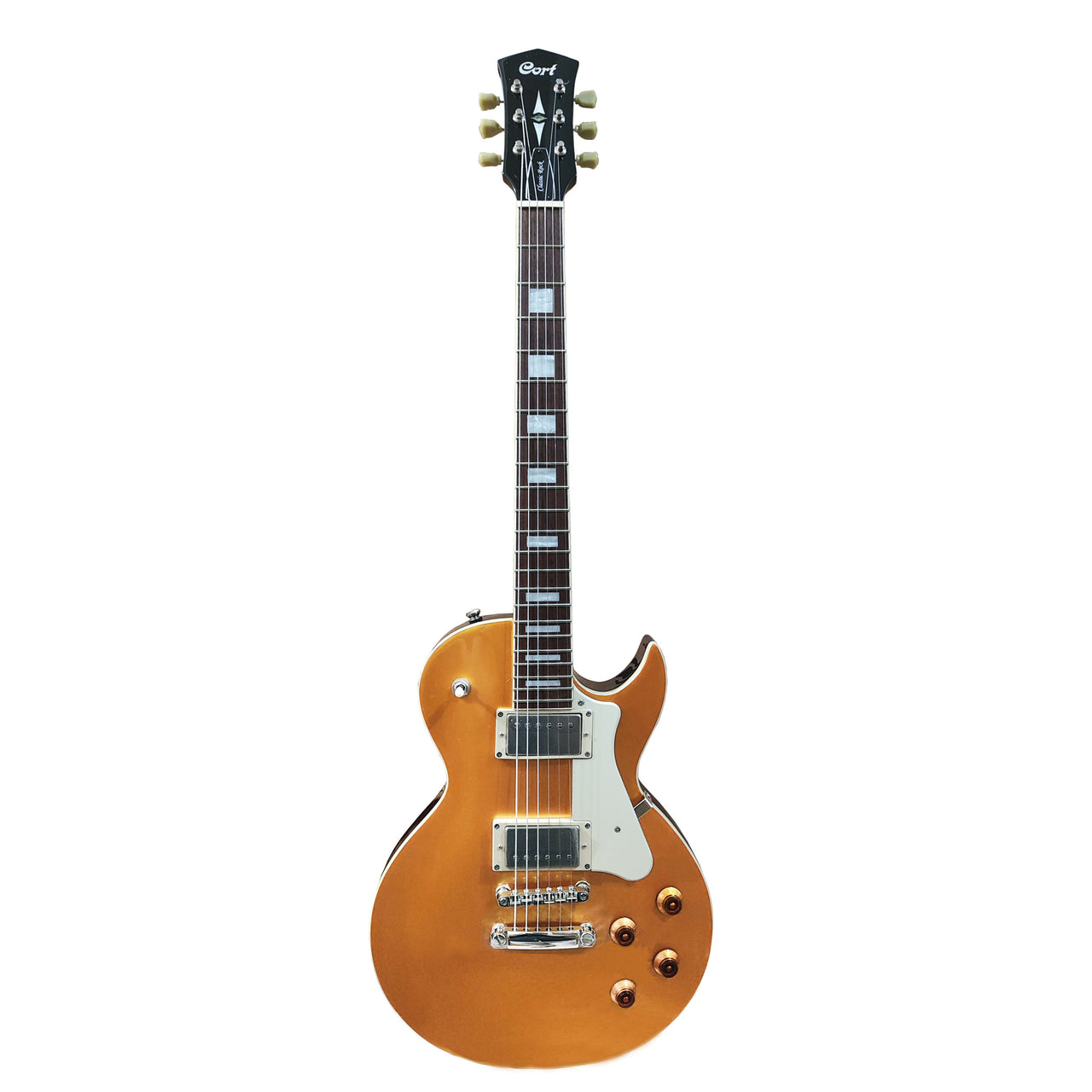 GUITARRA ELECTRICA CORT "CLASSIC" DORADA TRANSPARENTE, CR200 GT