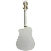 Thumbnail for Guitarra Electroacustica Bamboo Ga-4012-wh-q-ar Blanca Con Funda