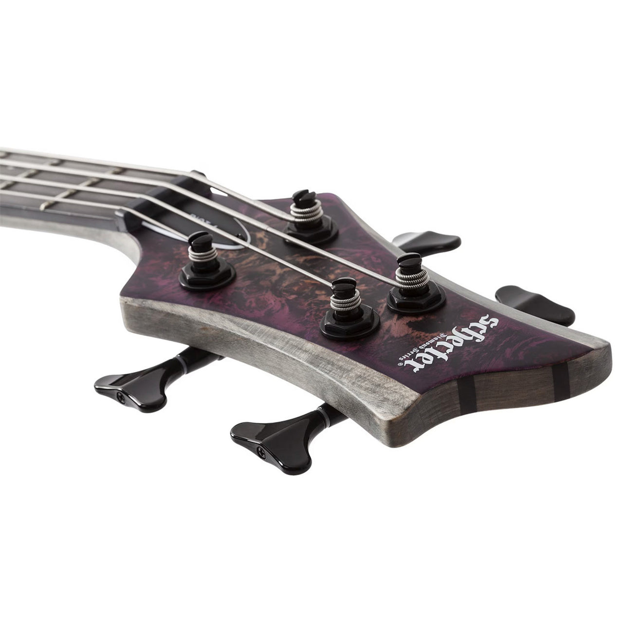 Bajo Eléctrico Schecter Riot-4 Con Construcción Bolt-on Morado
