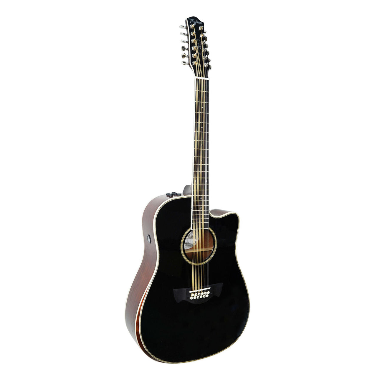 Guitarra Docerola Electroacustica Tagima Sierreña-xii-eq-bk Negra