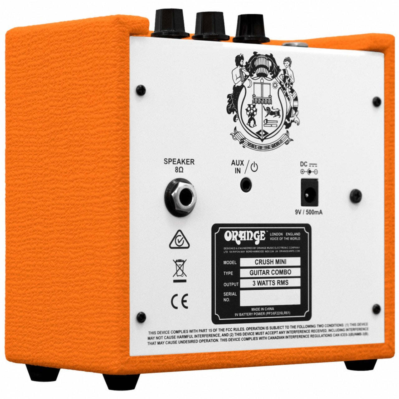 Amplificador Orange Crush Mini Para Guitarra 3w