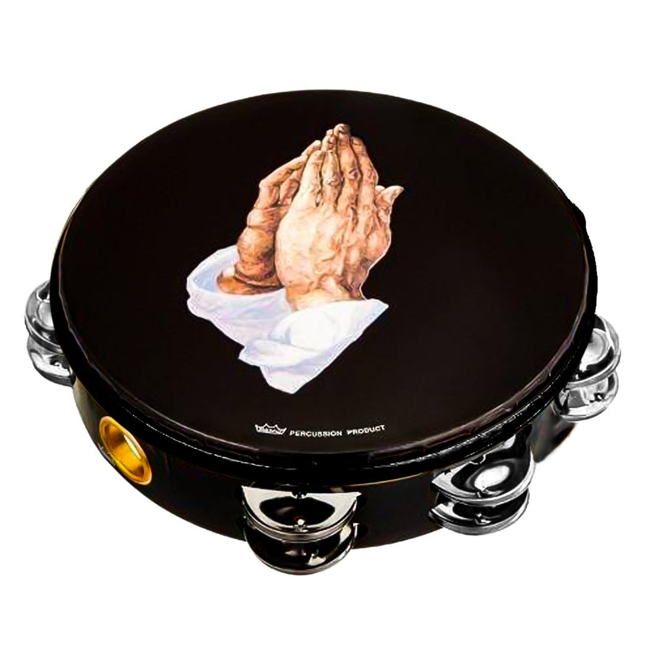 Pandero Remo Ta-9210-14 Praying Hands 2 Hileras Rin 10 Pulgadas