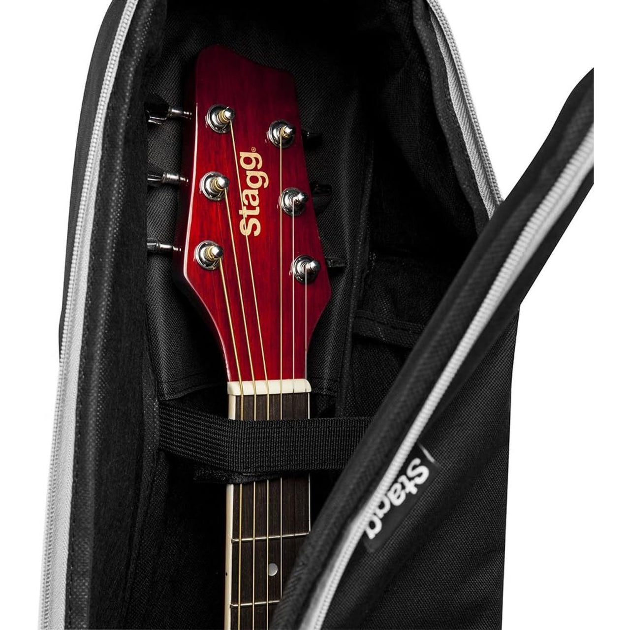 Funda Stagg Stb-10 W Acolchada Nylon Para Guitarra Flok/western/dreadnought