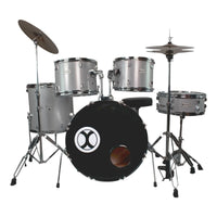 Thumbnail for BATERIA EXTREME 5 PIEZAS PLATA SPARKLE (BENGALA) ARO CROMO, EXBT071