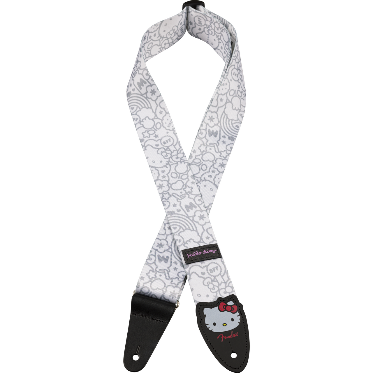 Thaly Fender Para Guitarra Hello Kitty Poly Strap White 0990637223