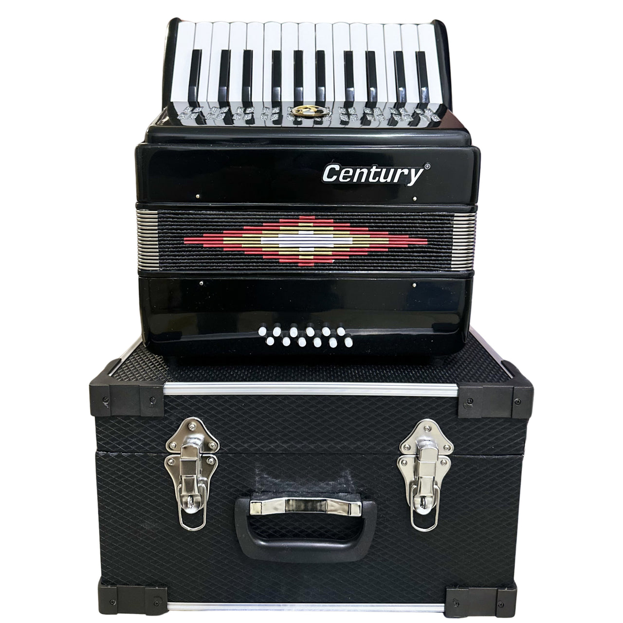 ACORDEON CENTURY DE TECLAS NEGRO 2512 TECLAS, CNAC030