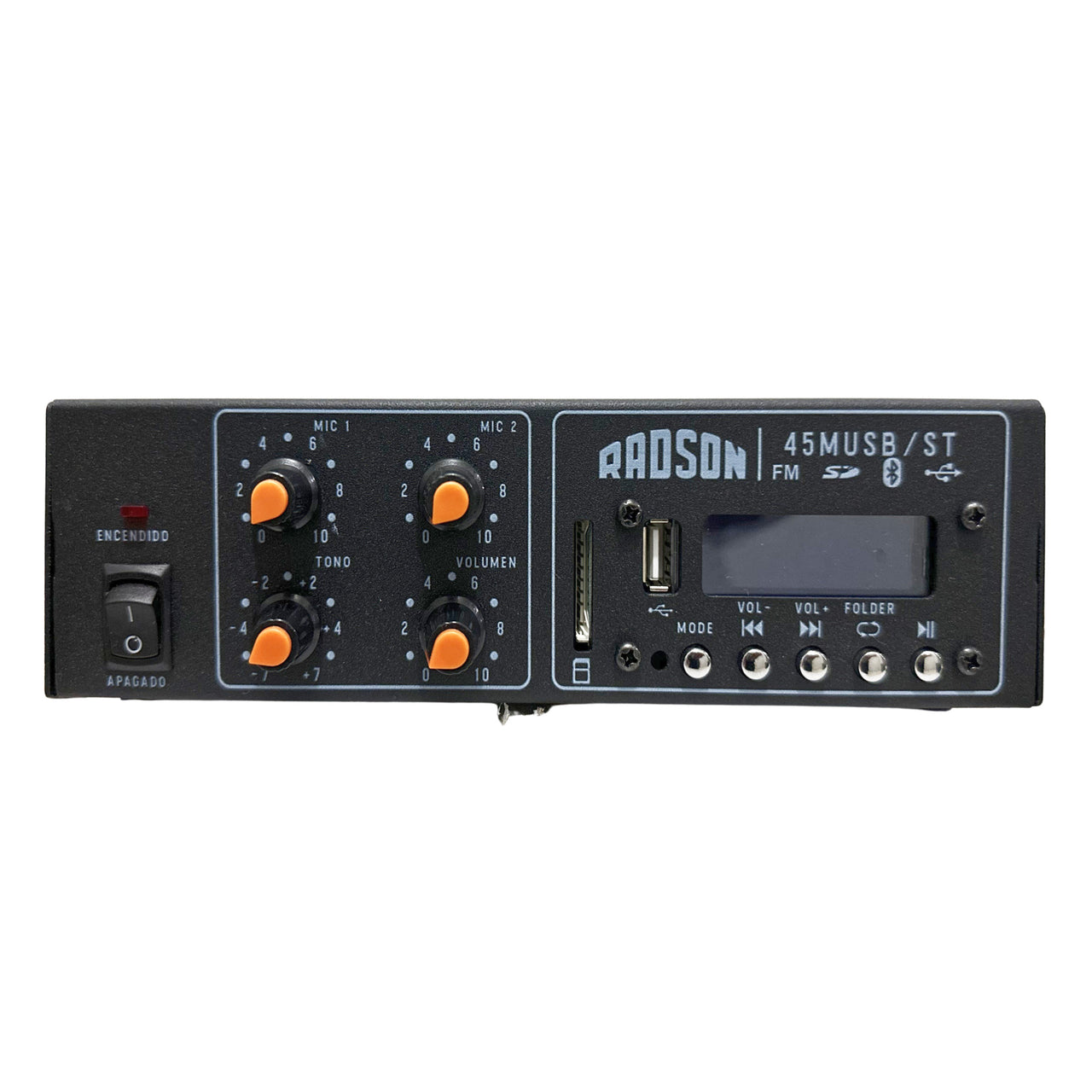 AMPLIFICADOR RADSON C/LECTOR USB/SD/BLUETOOTH, 45MUSB/ST
