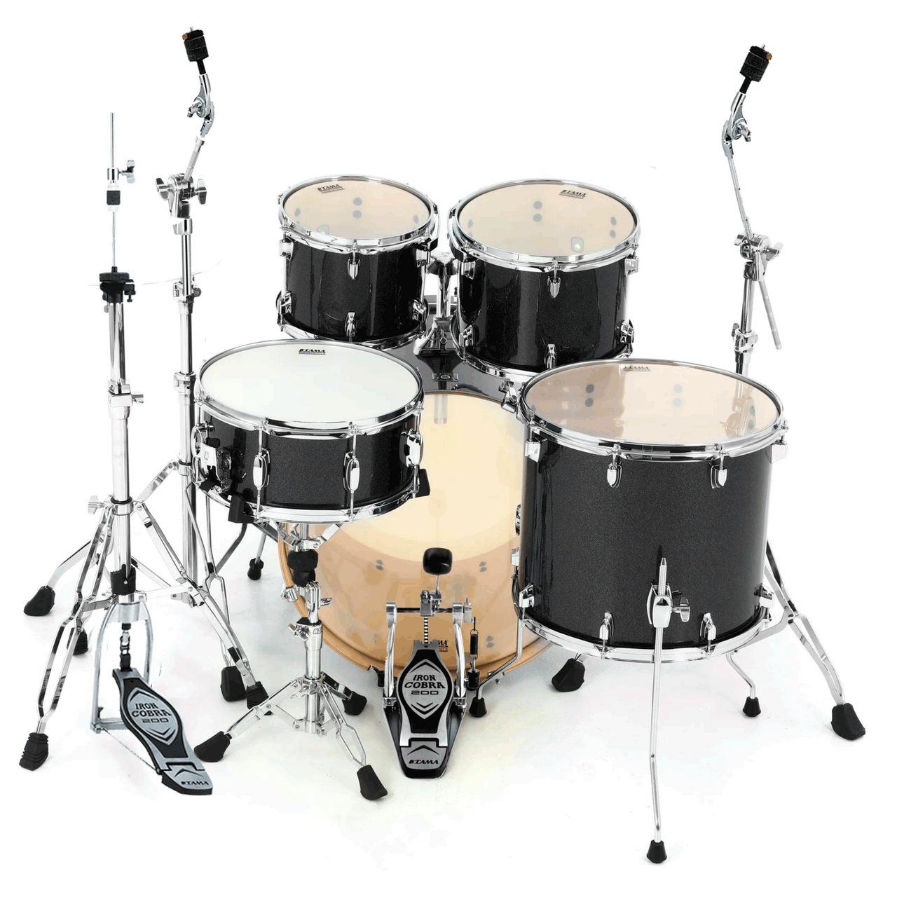 Bateria Tama Ck52krs-mgd Superstar Classic Maple 5 Piezas Negro Brillante Con Atril