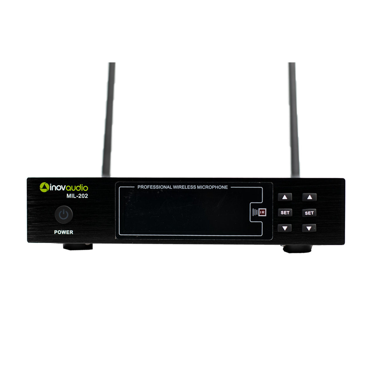 Sistema Inalambrico Inovaudio MIL-202 Receptor Bodypack Microfono de Mano y Diadema