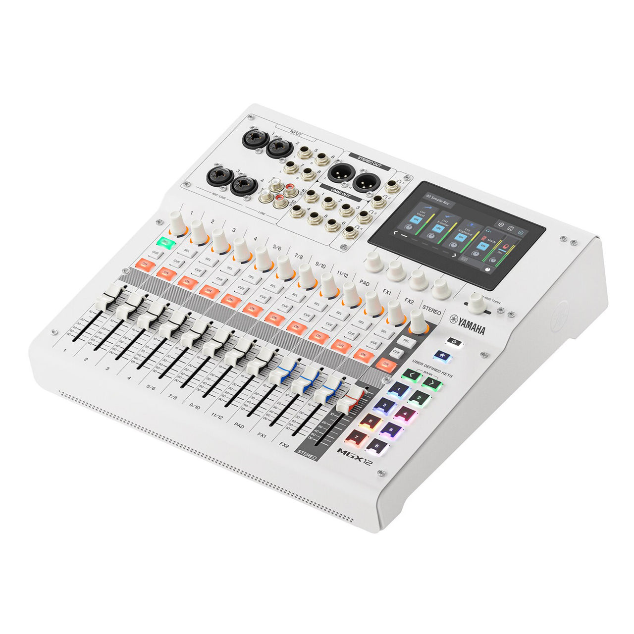 Consola Yamaha Mgx12w De Mezcla Digital 12 Canales Blanco